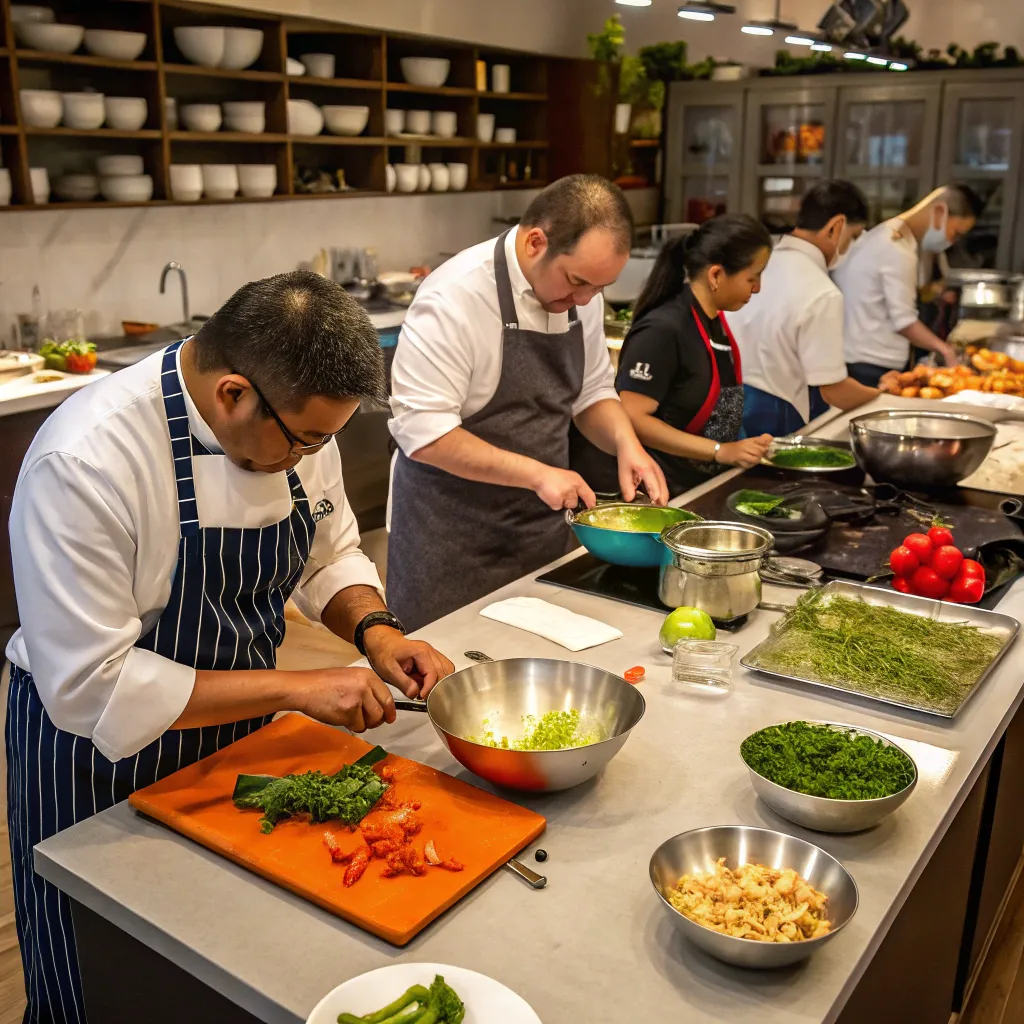 Cooking workshop session